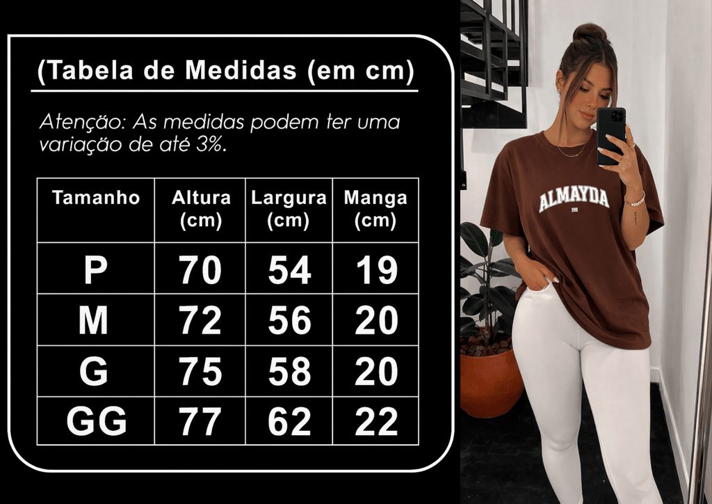 Camiseta Oversized (Camisetão) Feminina | Almayda 1991