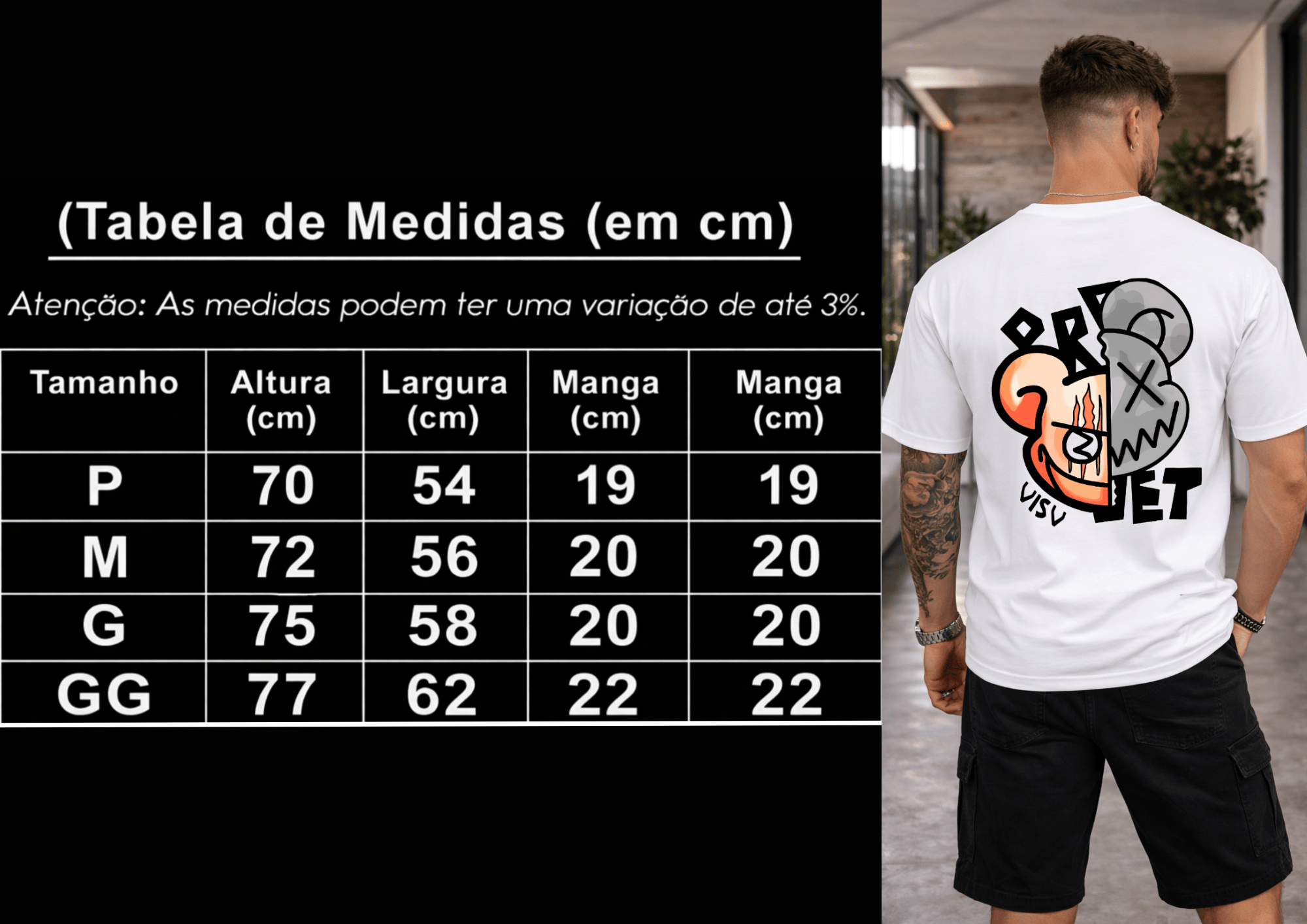 Camisetão Oversized Masculina | Estampa Urso Bear