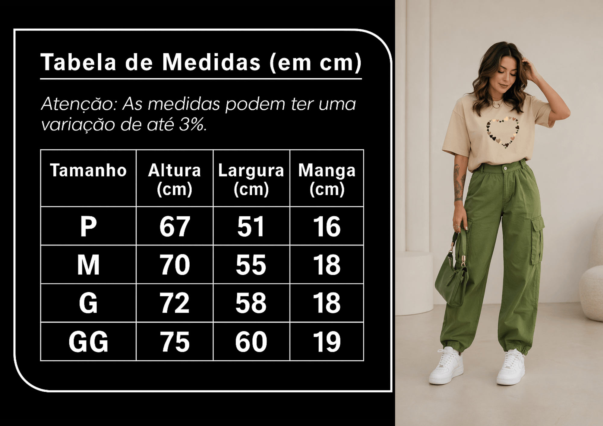 Camiseta Feminina Manga Curta - Romantic Vibe
