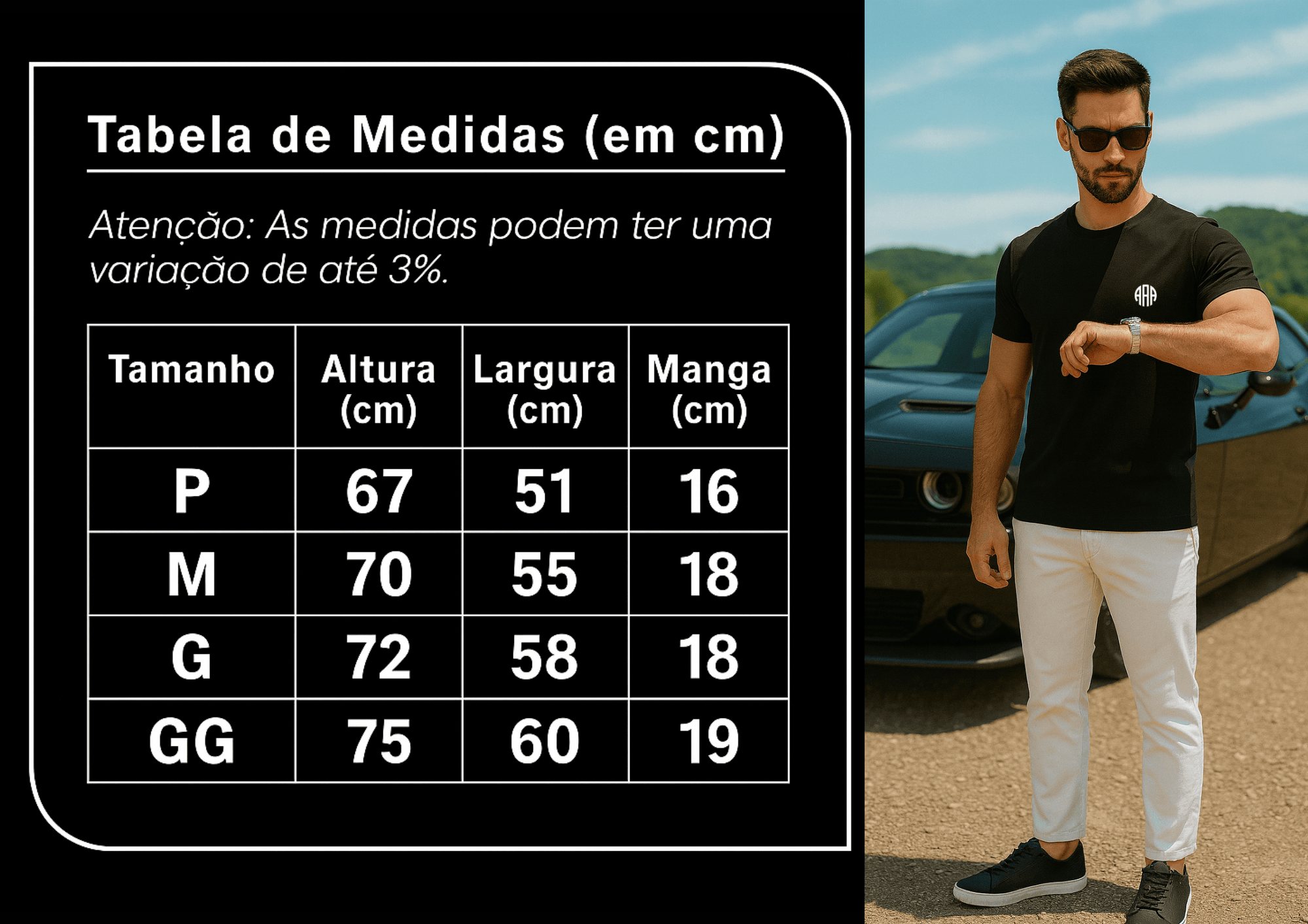 Camiseta Masculina Premium - Almayda Minimalista