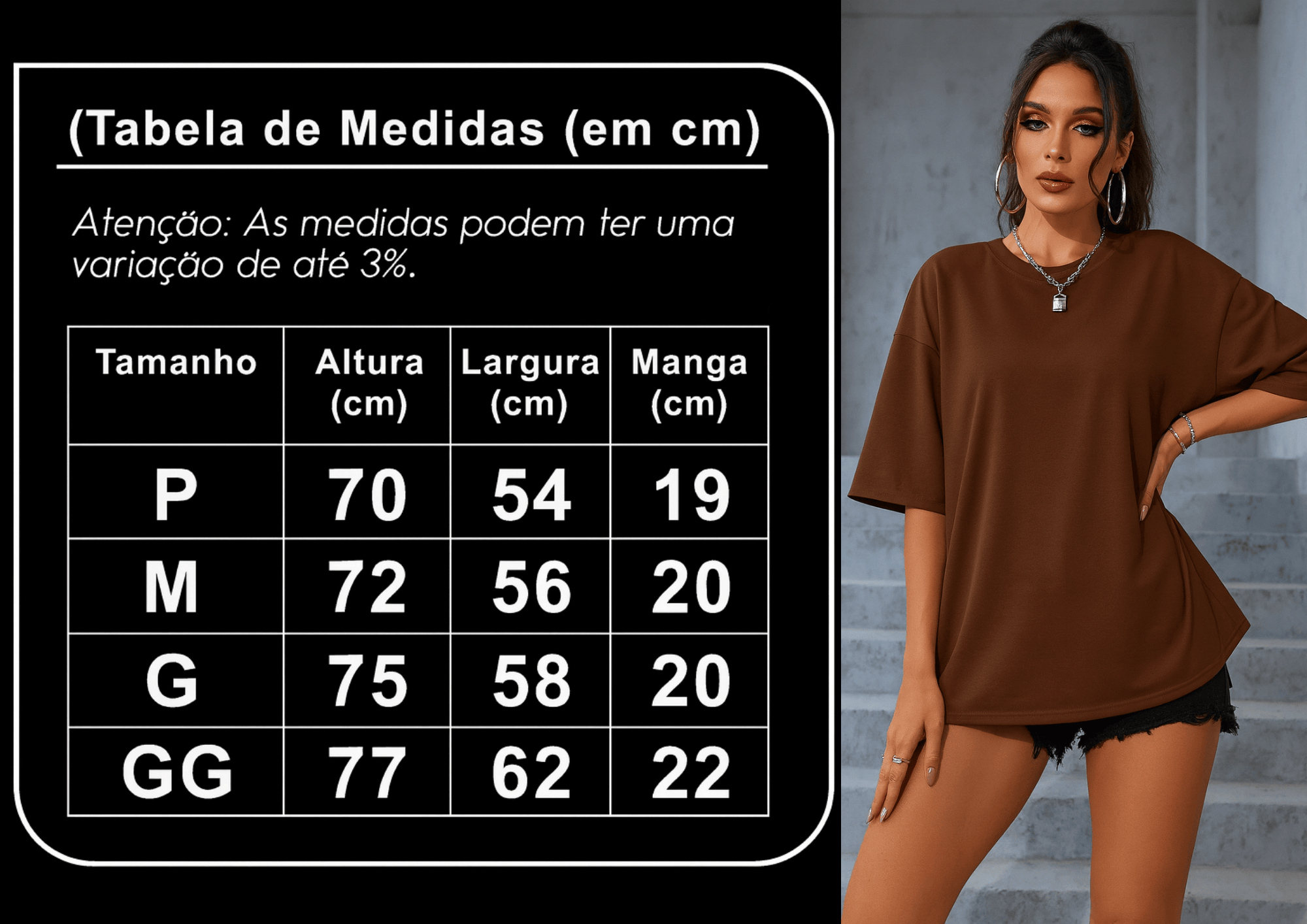 Camiseta Oversized Feminina | Lisa