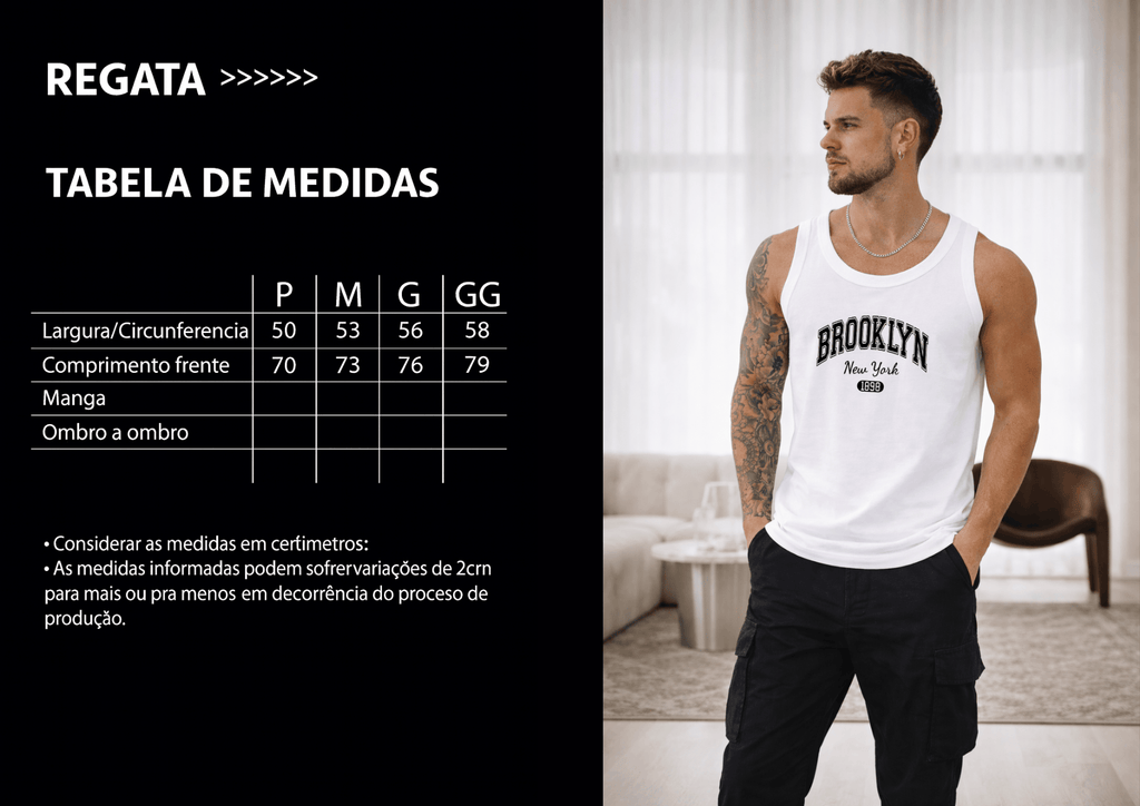 Camiseta Regata Masculina - Brooklyn