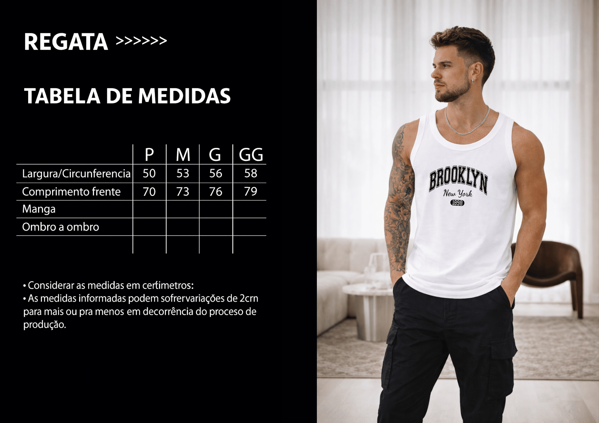 Camiseta Regata Masculina - Brooklyn