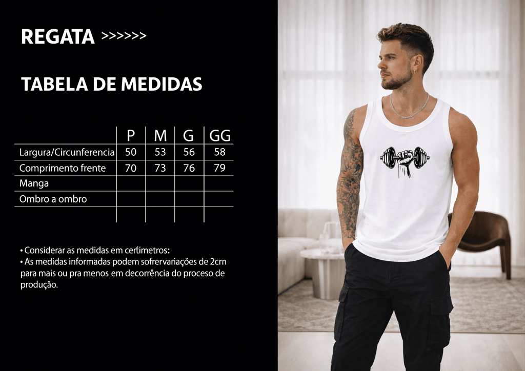 Camiseta Regata Masculina - Halteres