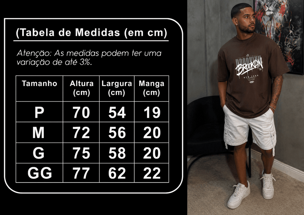 Camisetão Oversized Masculino - Almayda Crown District
