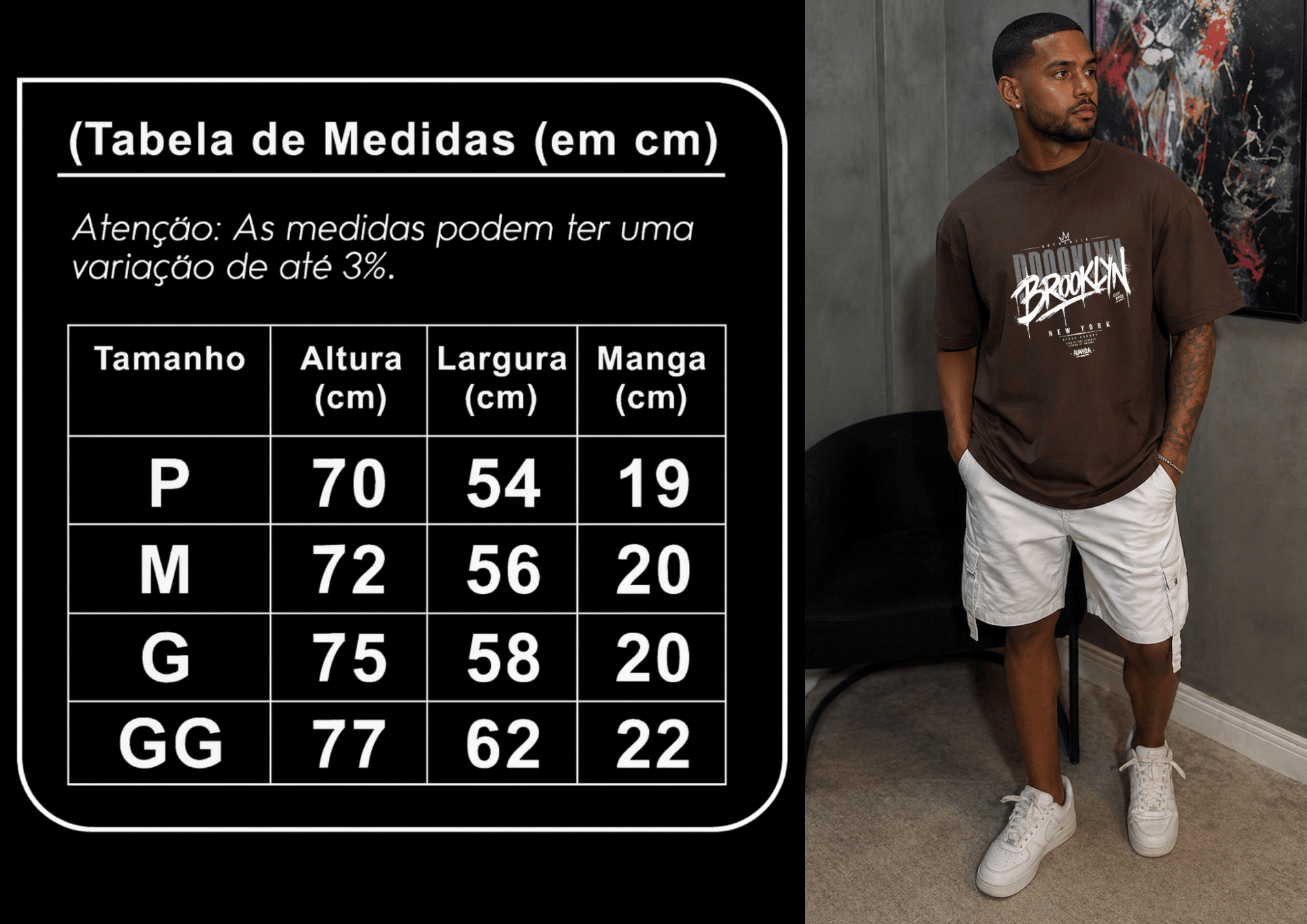 Camisetão Oversized Masculino - Almayda Crown District