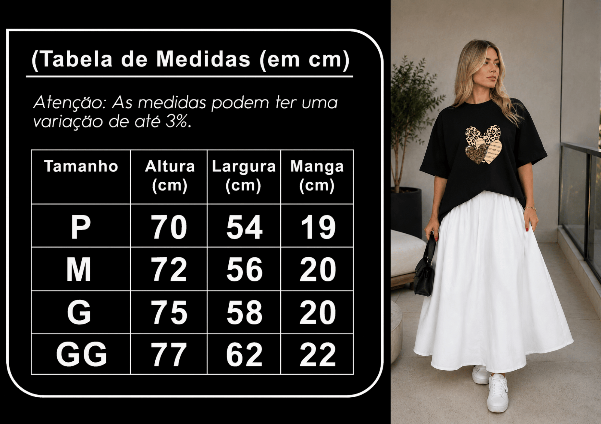 Camisetão Feminino Oversized Almayda - Wild Love Chic