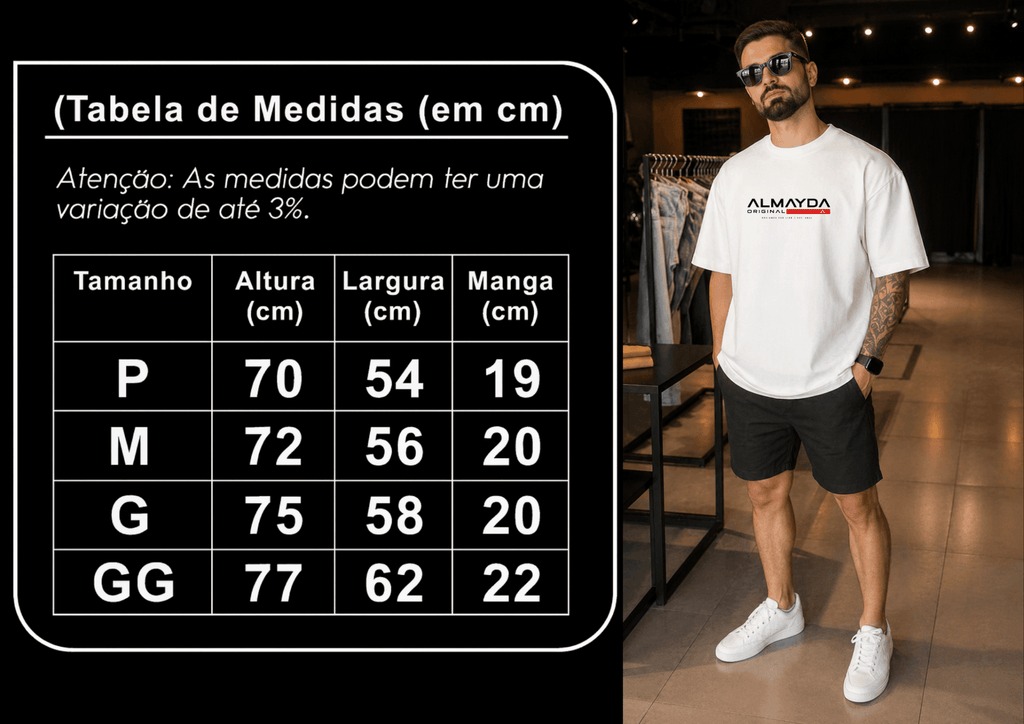 Camisetão Masculino Oversized - Lançamento Almayda For Life