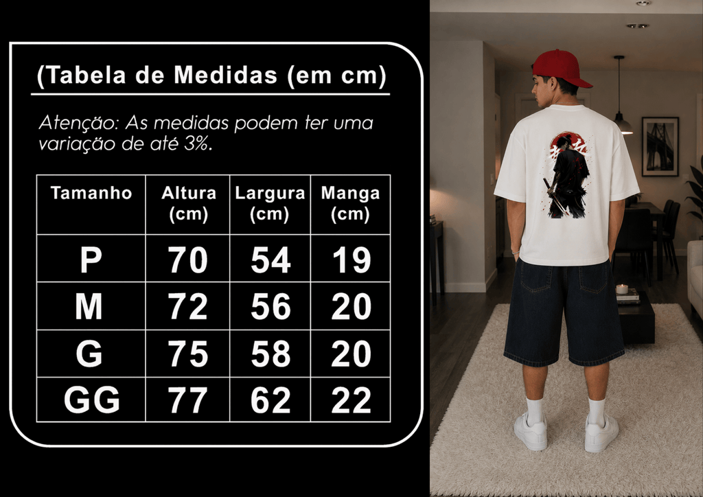 Camisetão Masculino Oversized Almayda - Shadow Ronin