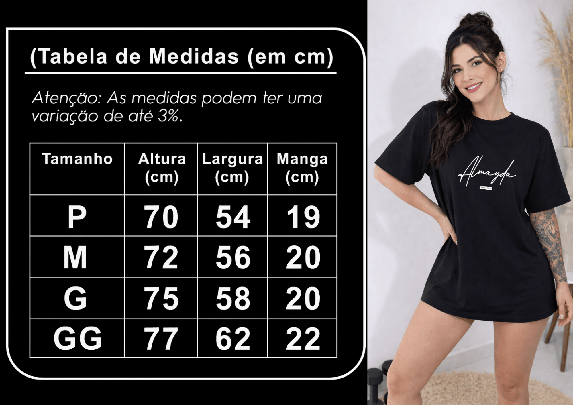 Camisetão Oversized  Feminina | Almayda | Streetwear Casual