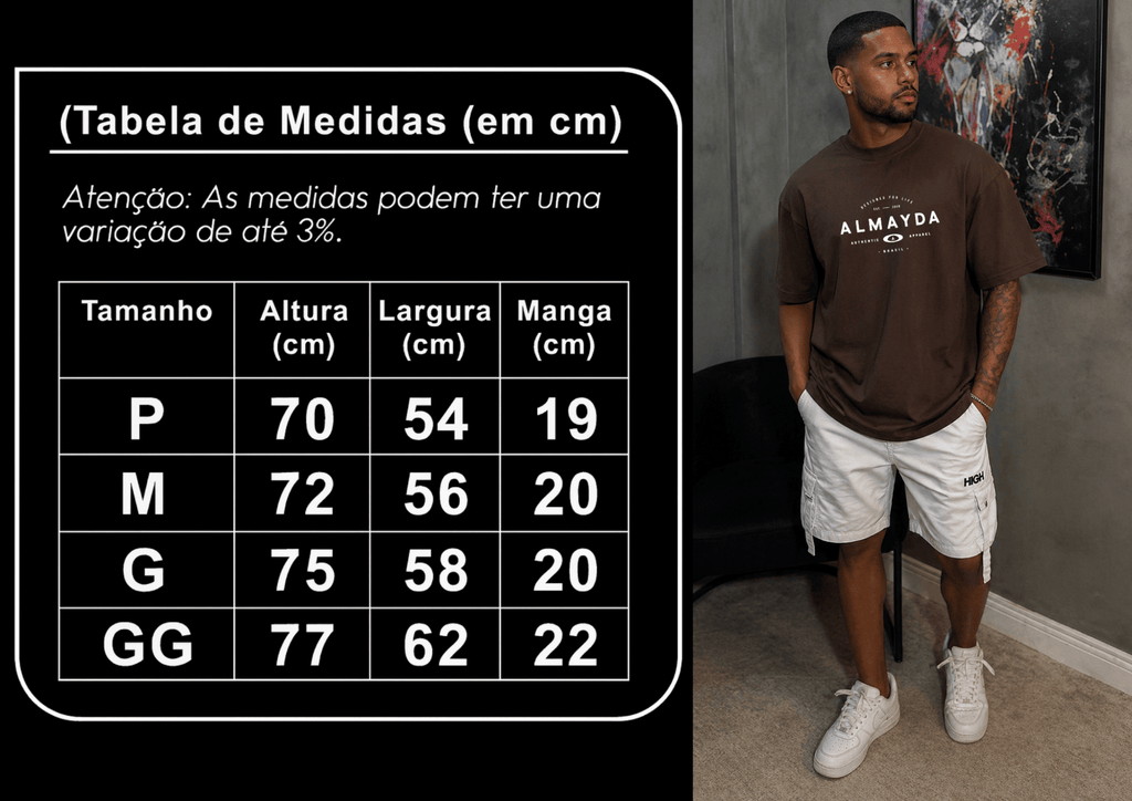 Camisetão Masculino Oversized - Lançamento Almayda Authentic Apparel