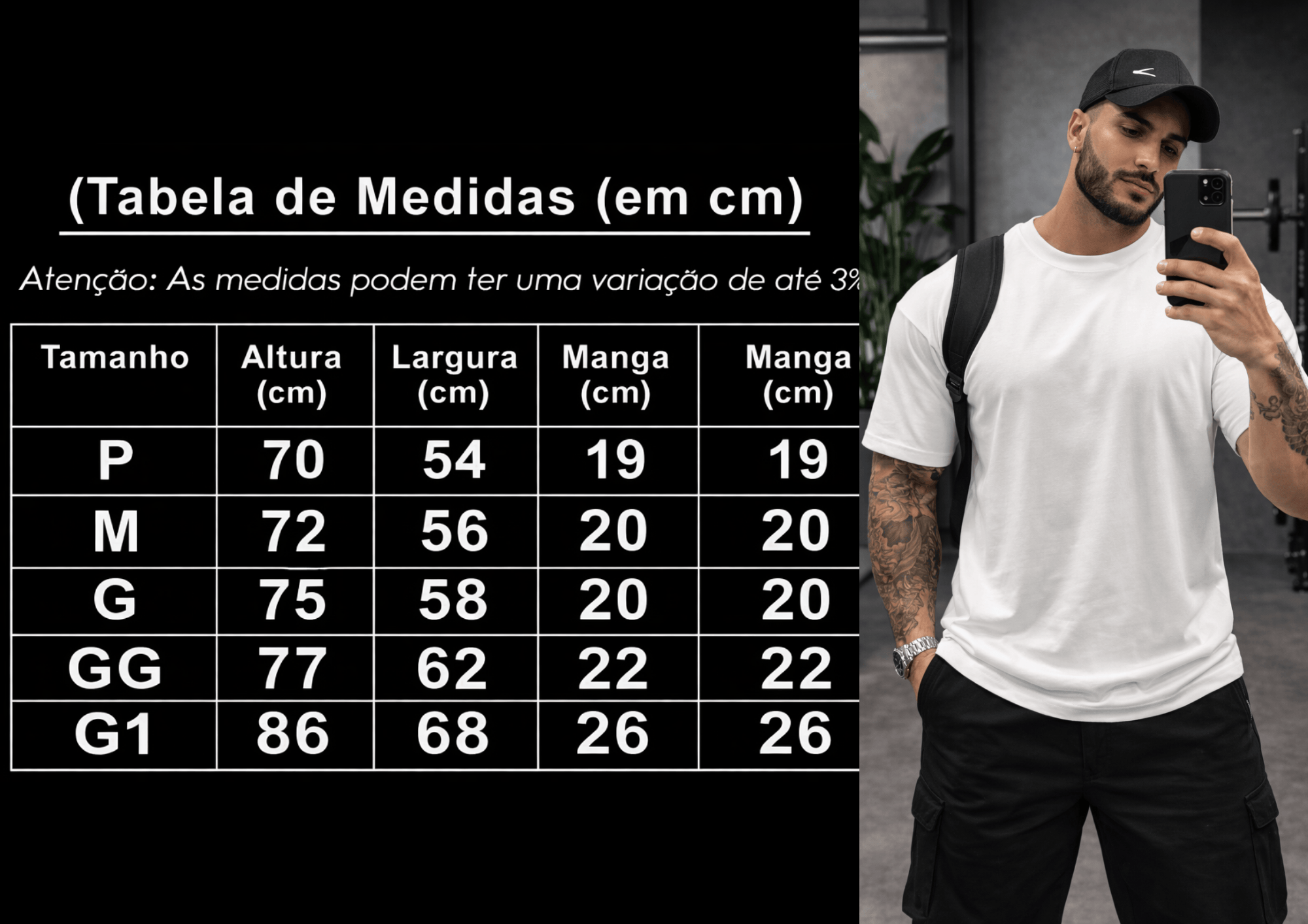 Camiseta Oversized Masculina | Lisa