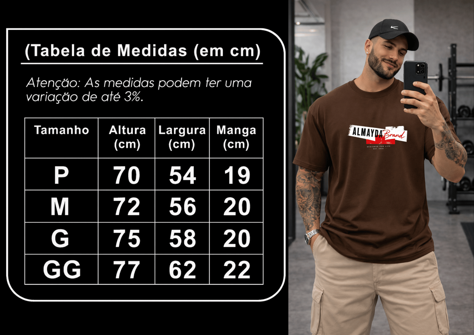Camisetão Masculino Oversized - Lançamento Almayda Brand