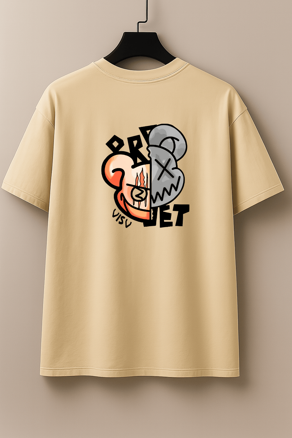 Camiseta Oversized Masculina | Estampa Urso Bear