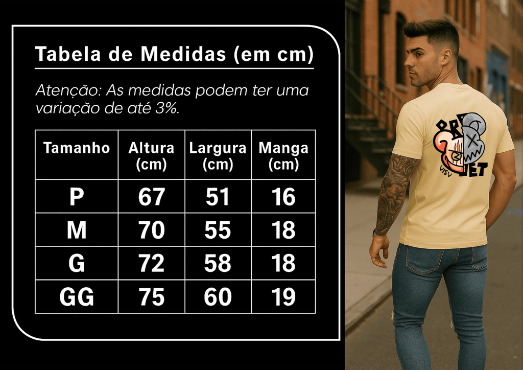 Camiseta Masculina | Estampa - Urso Bear