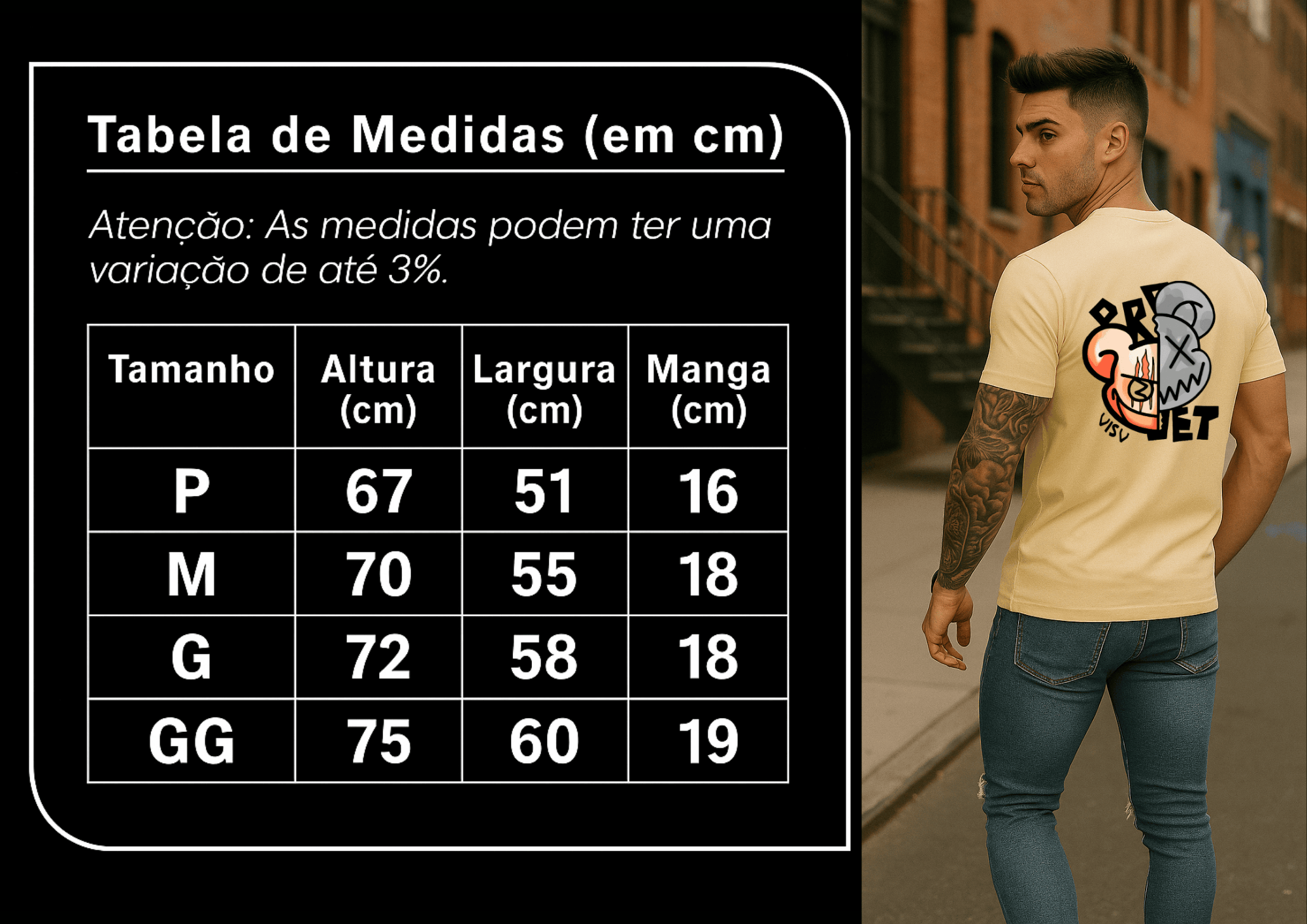 Camiseta Masculina | Estampa - Urso Bear