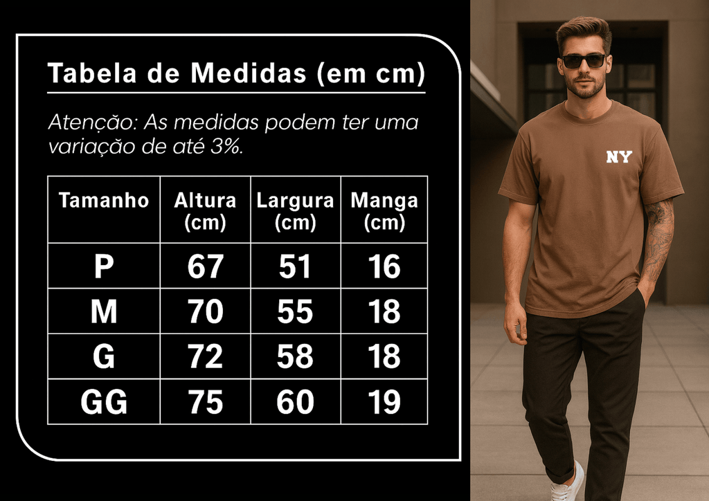 Camiseta Masculina Premium NY