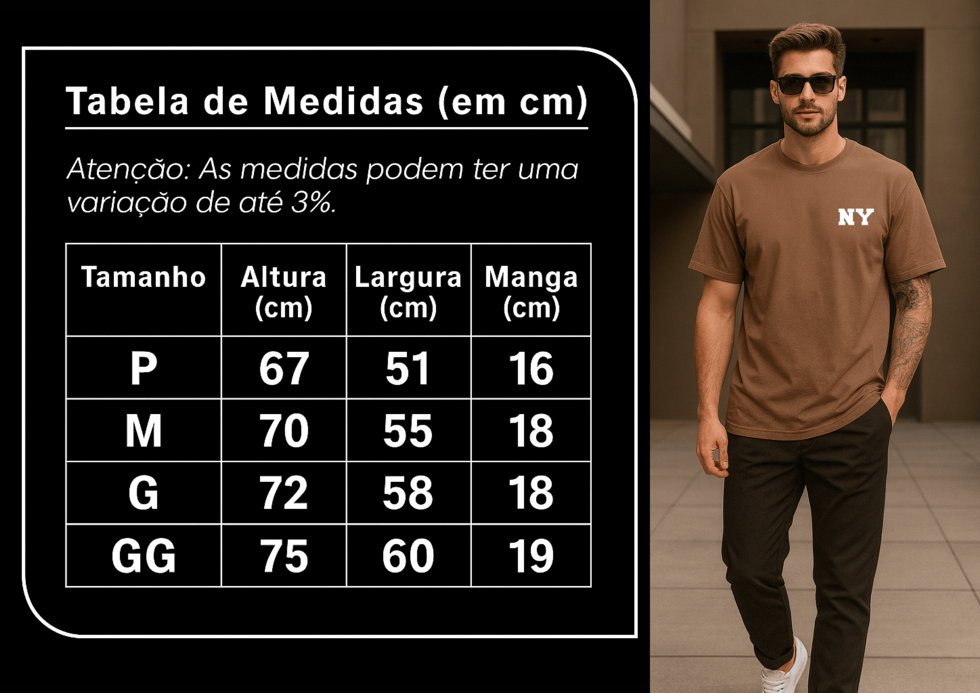 Camiseta Masculina Premium NY