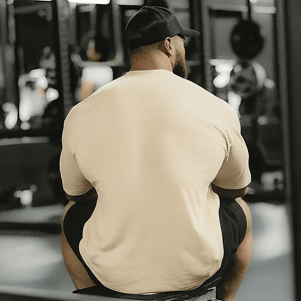 Camiseta Masculina | Estampa Installing Muscles Vermelho