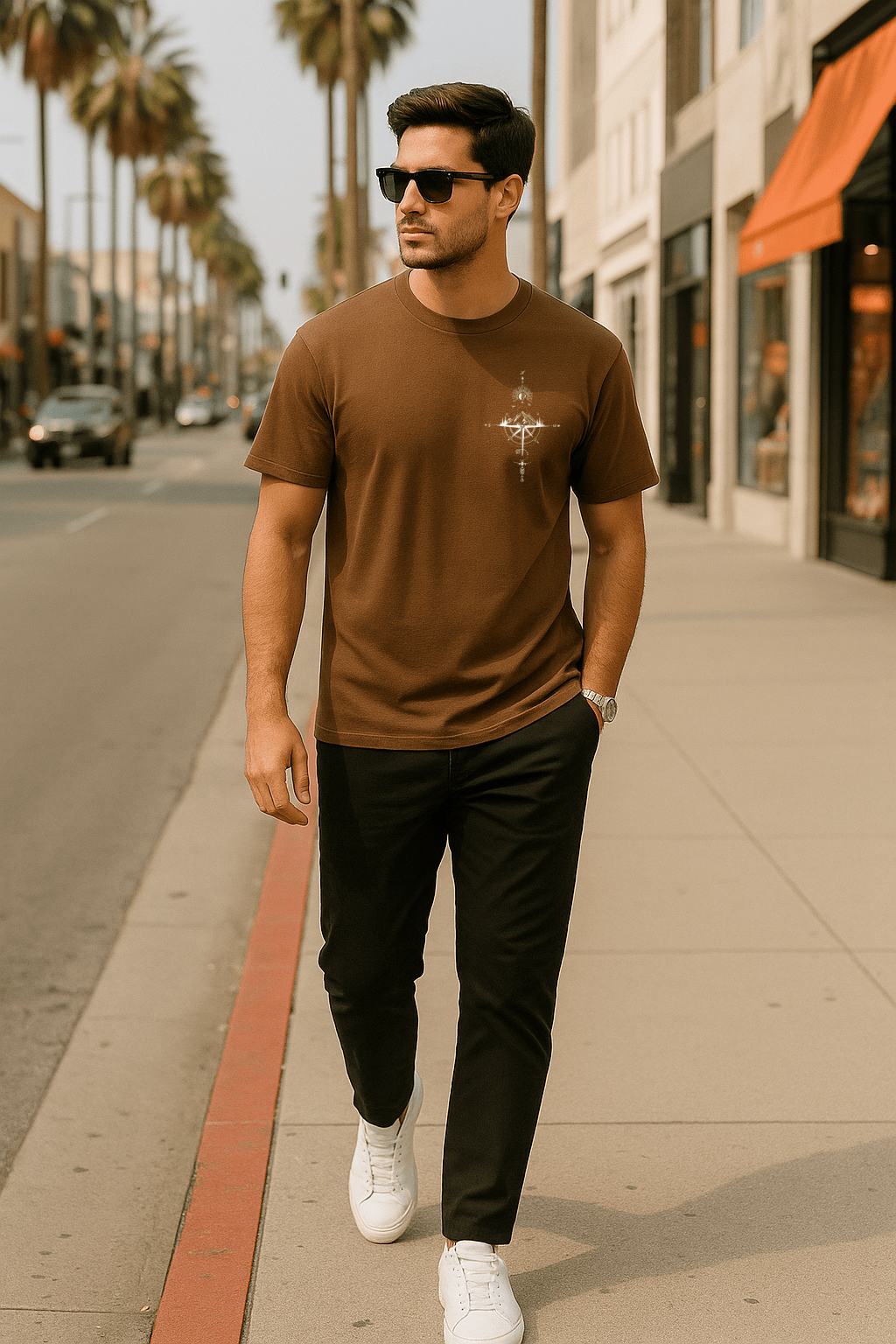 Camiseta Masculina | Estampa - Rosa dos Ventos