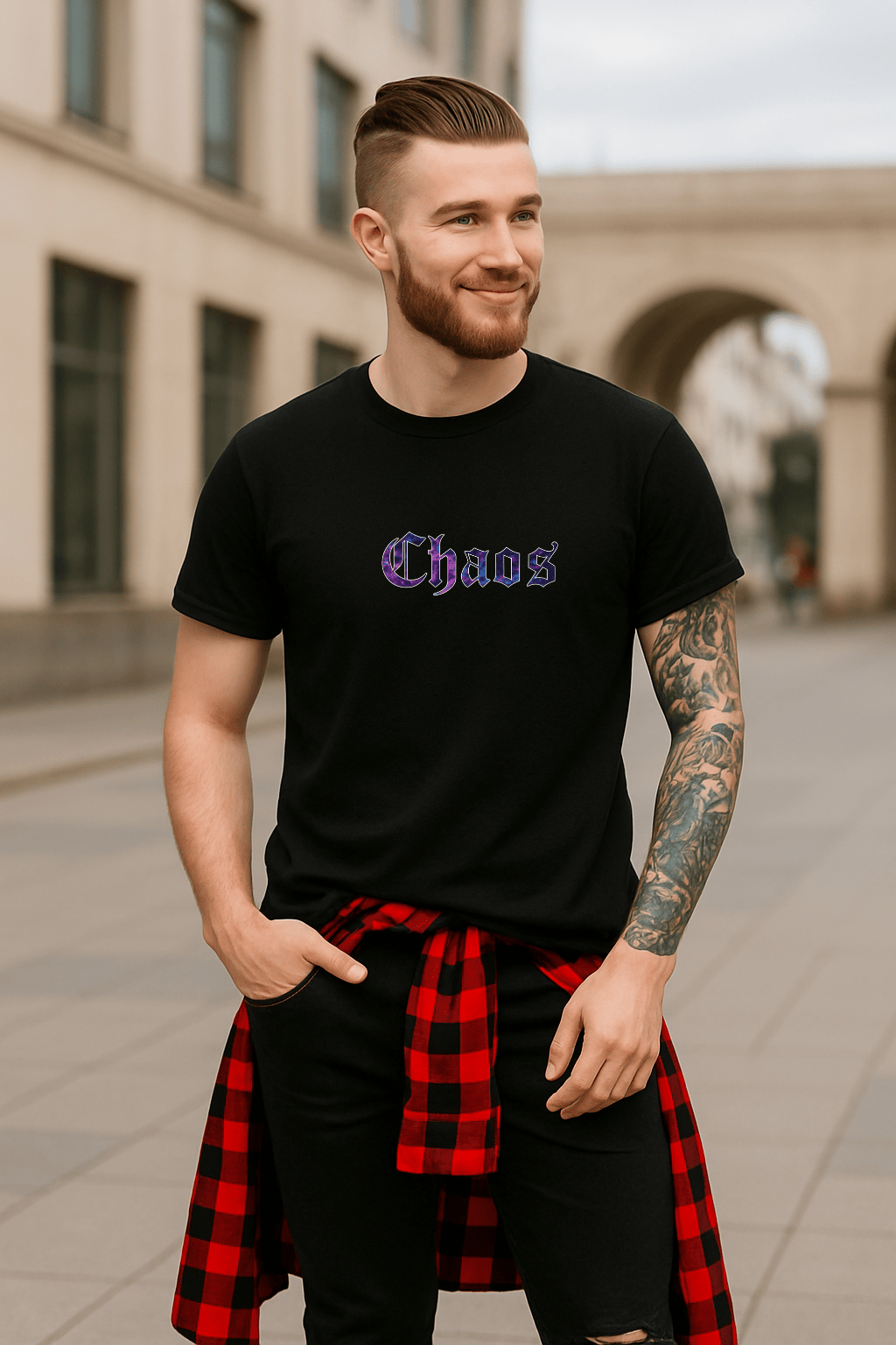 Camiseta Masculina Premium | Estampa - Chaos
