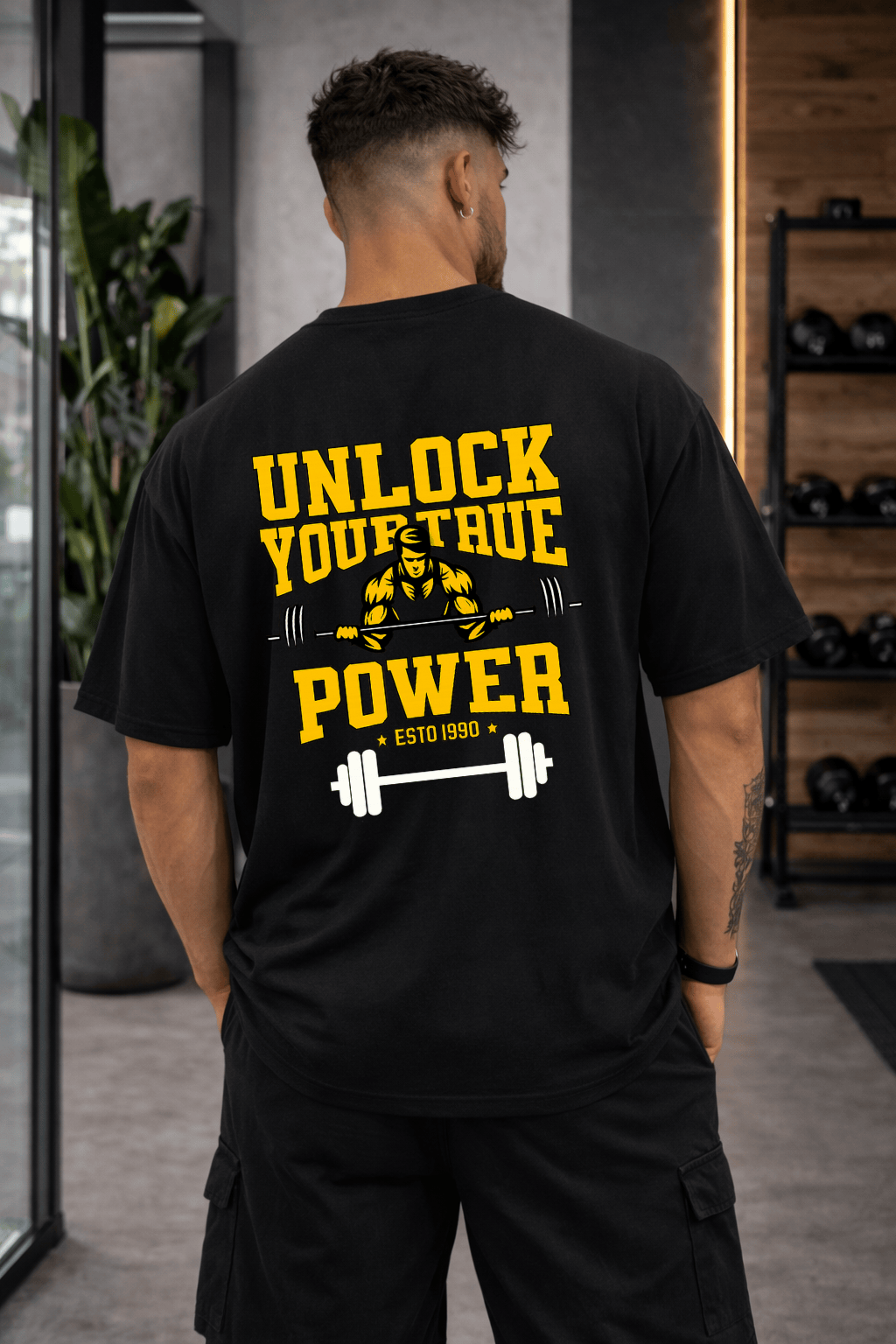 Camisetão Masculino Oversized - Unlock Your True Power