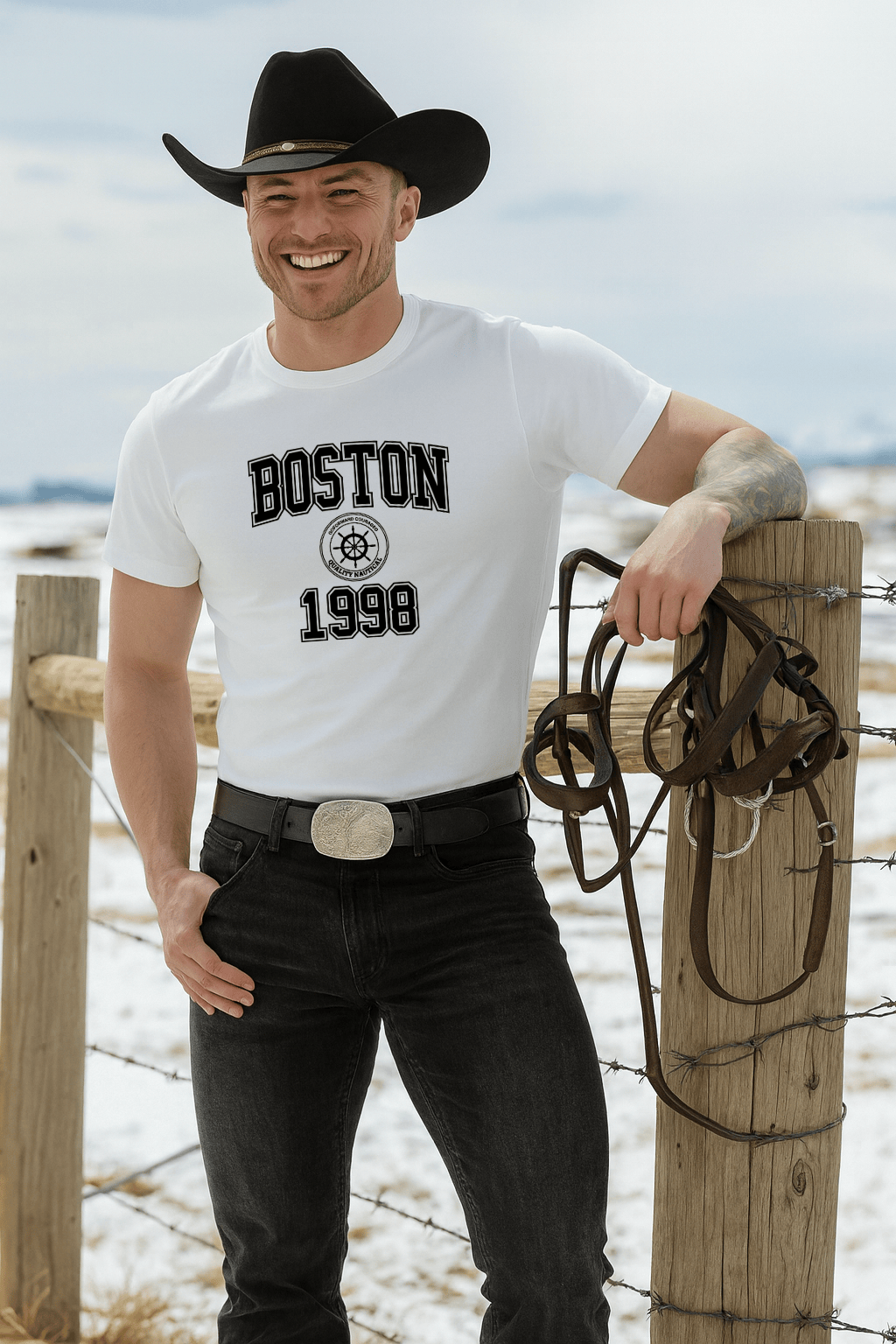 Camiseta Masculina Premium - Boston 1998