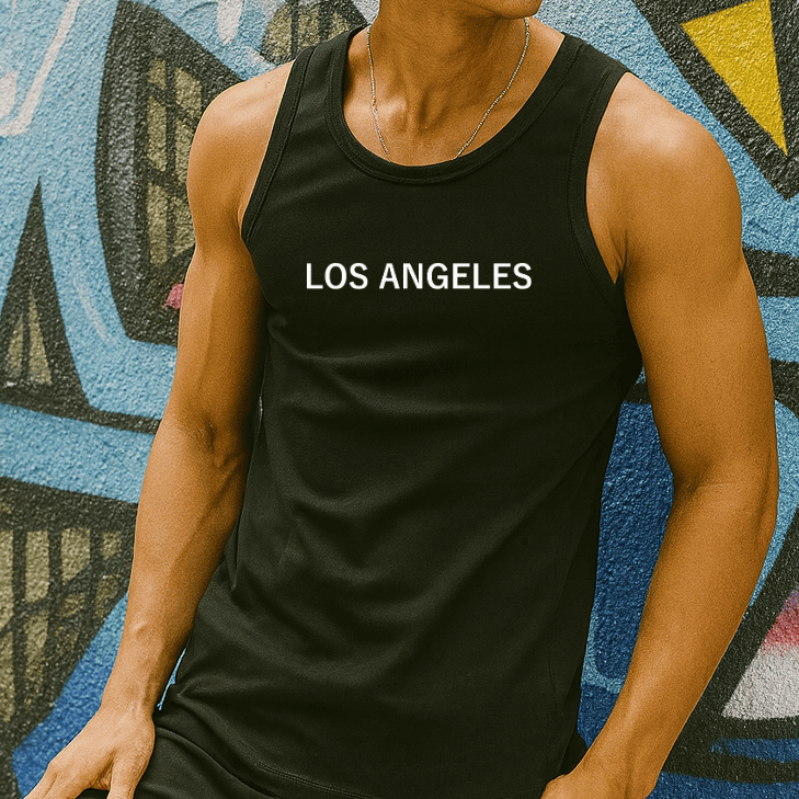 Camiseta Regata Masculina - Los Angeles | Streetwear Casual