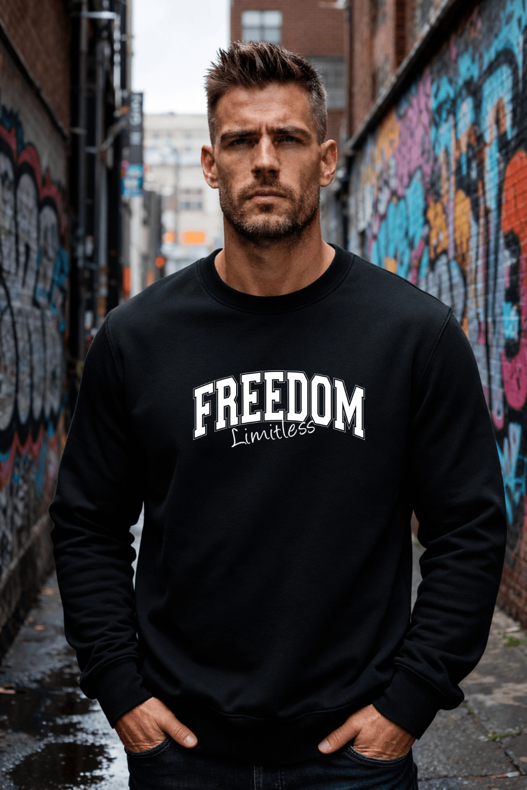 Moletom Masculino Careca - Freedom Limitless