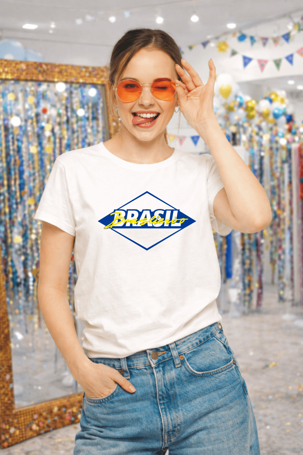 Camiseta Premium Manga Curta Tradicional  Feminina Brasil Vibes | Leve, Moderna & Confortável