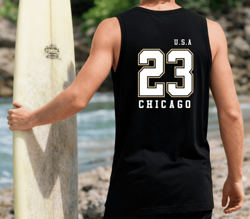 Camiseta Regata Masculina - USA 23 Back Force | Streetwear Casual