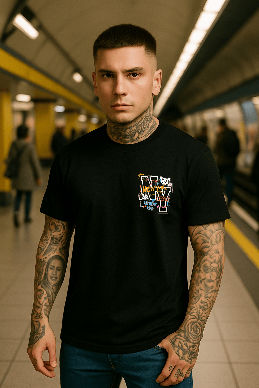 Camiseta Masculina | Estampa NY Graffiti