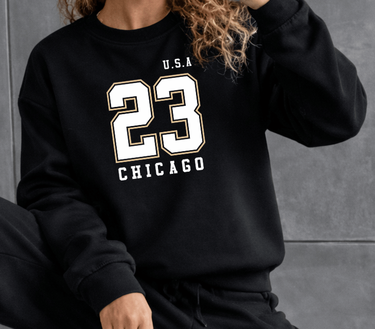 Moletom Feminino Careca - U.S.A 23