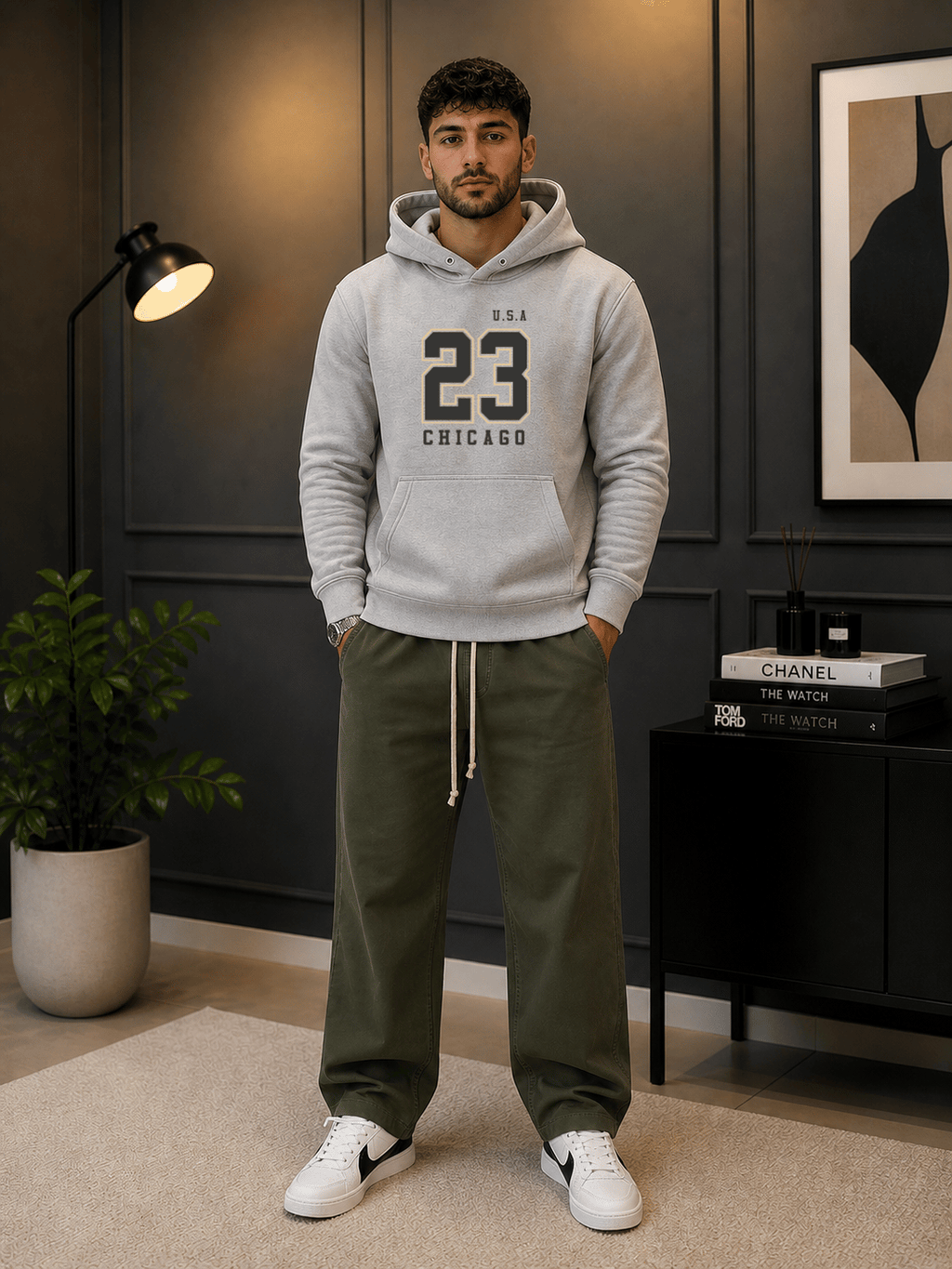 Moletom Masculino Canguru - U.S.A 23 Chicago (Cópia)