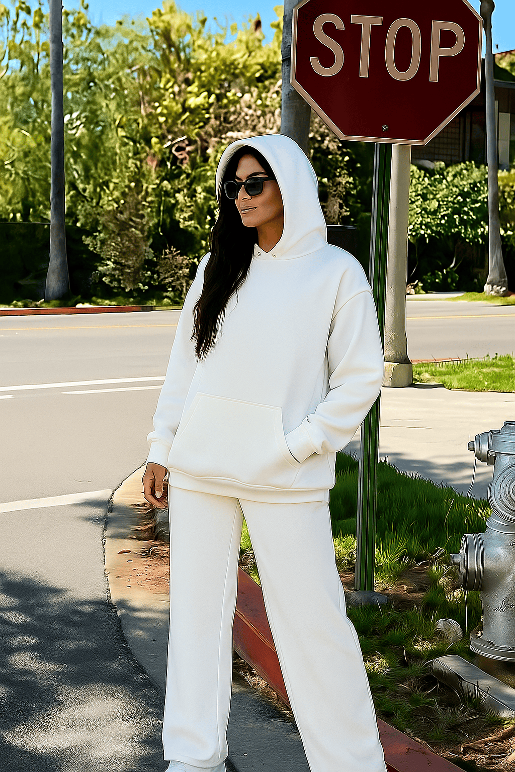 Moletom Feminino - Liso Canguru