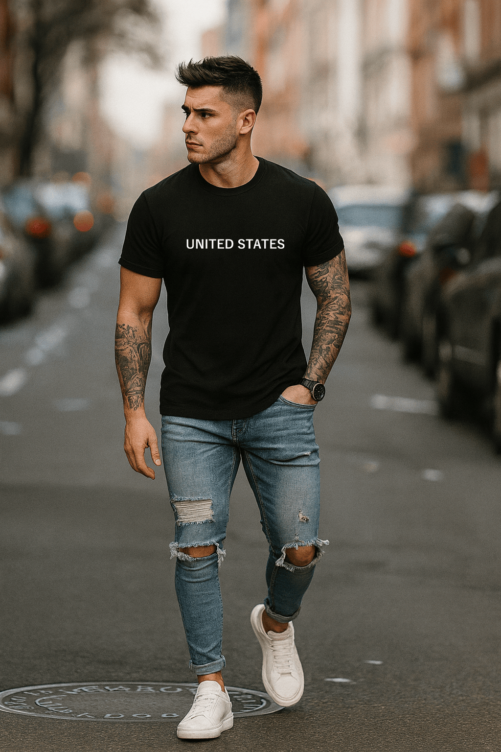 Camiseta Masculina | Estampa - United States