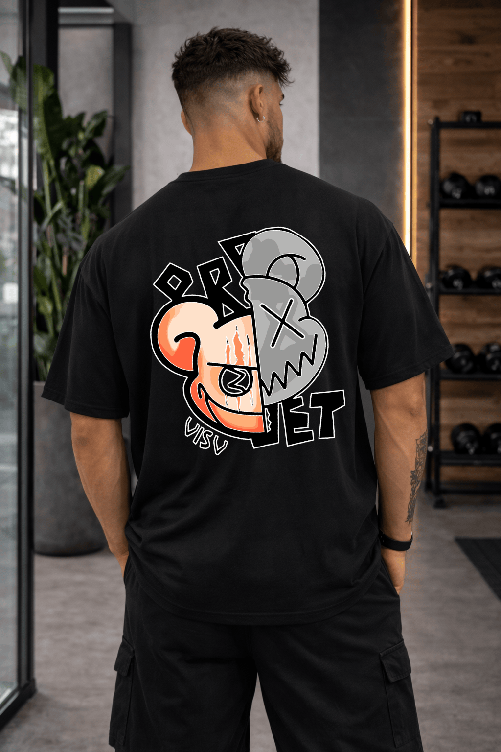 Camisetão Oversized Masculina | Estampa Urso Bear