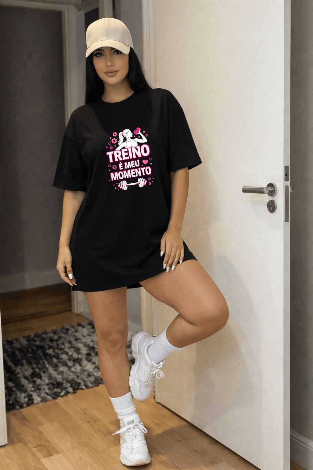 Camisetão Feminino Oversized - Treino É Meu Momento