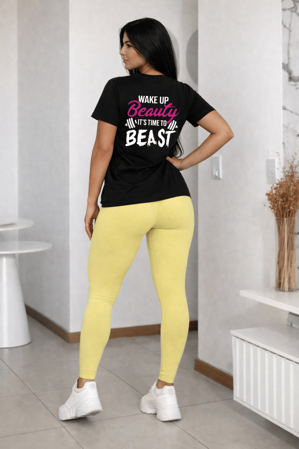 Camiseta Feminina Manga Curta - Wake Up Beauty It’s Time To Beast
