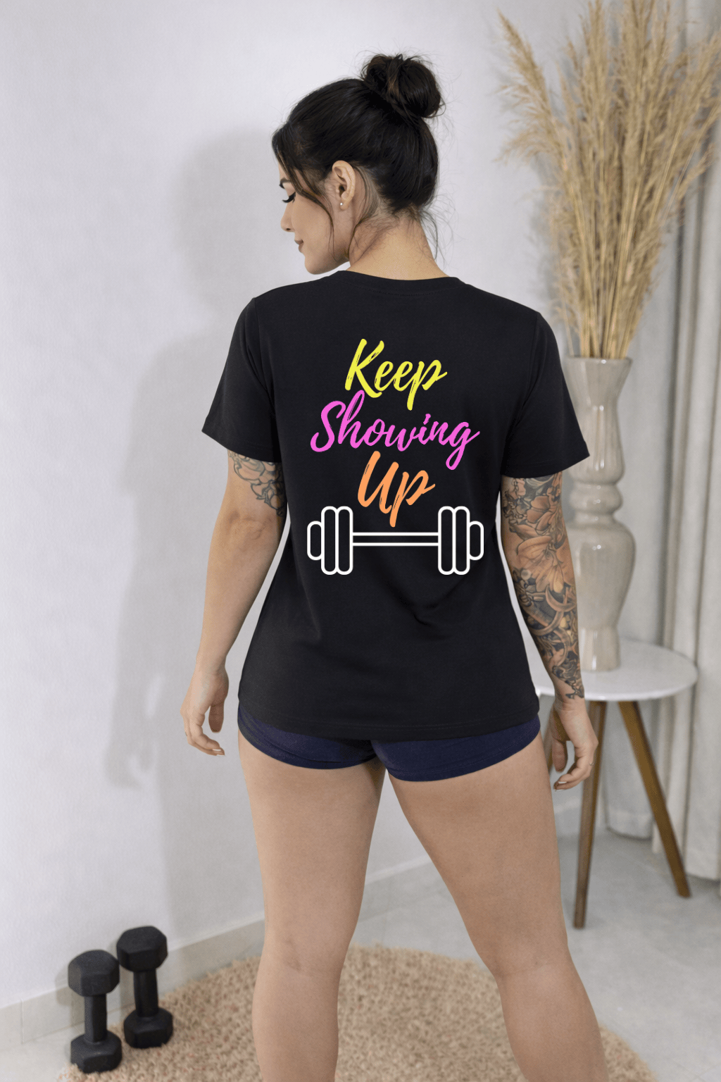 Camiseta Feminina Manga Curta - Keep Showing Up
