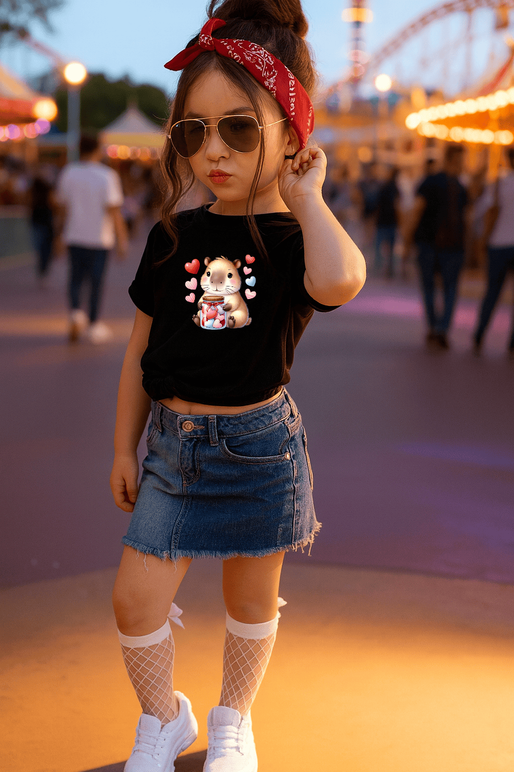 Camiseta Infantil Feminina - Capivara do Amor Baby