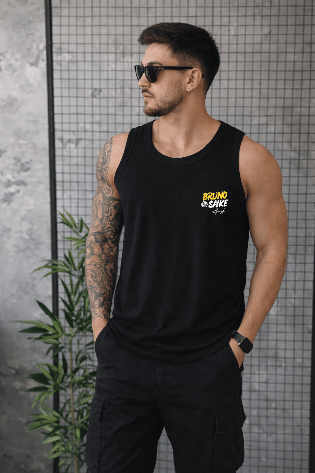 Camiseta Regata Masculina Bruno Saike by Almayda