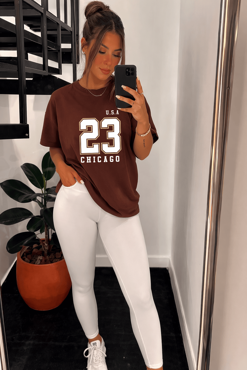 Camiseta Oversized (Camisetão) Feminina -  U.S.A 23 Chicago