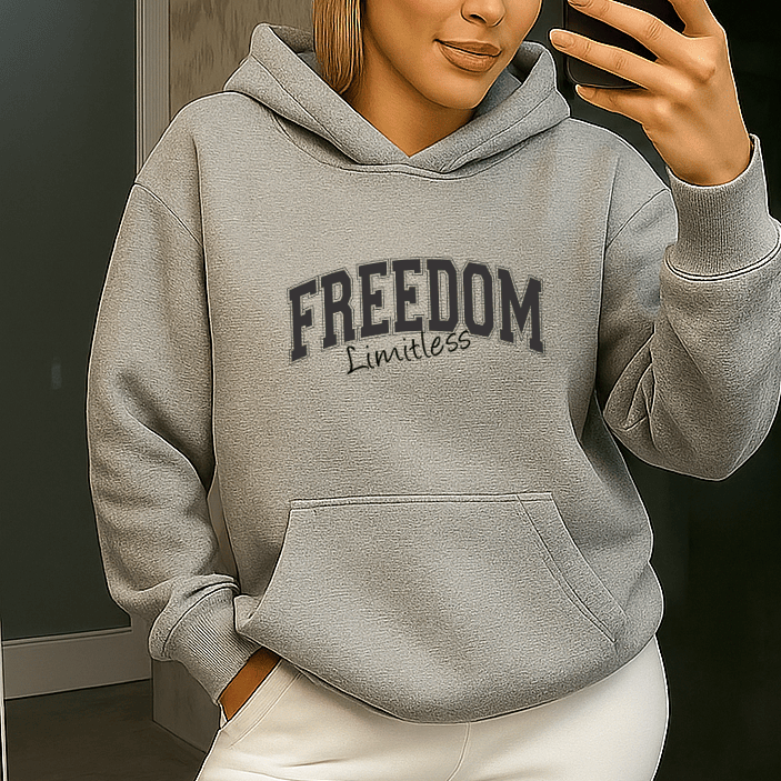 Moletom Feminino Canguru - Freedom Limitless