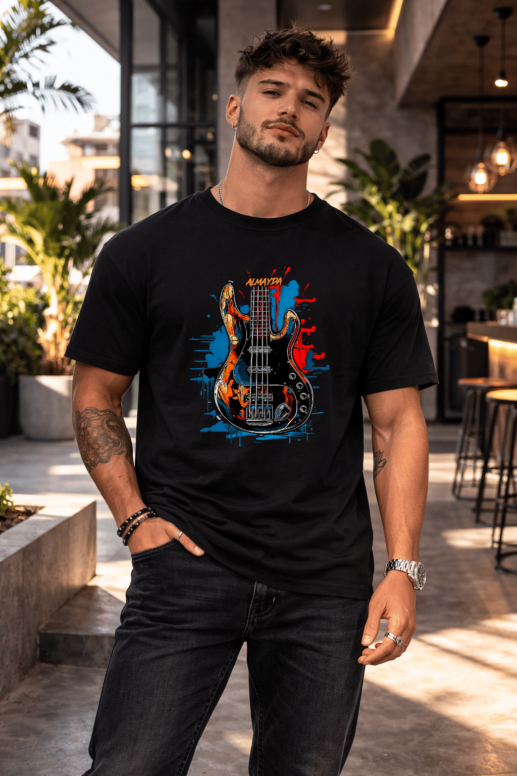 Camiseta Masculina Tradicional Manga Curta - Almayda Urban Bass