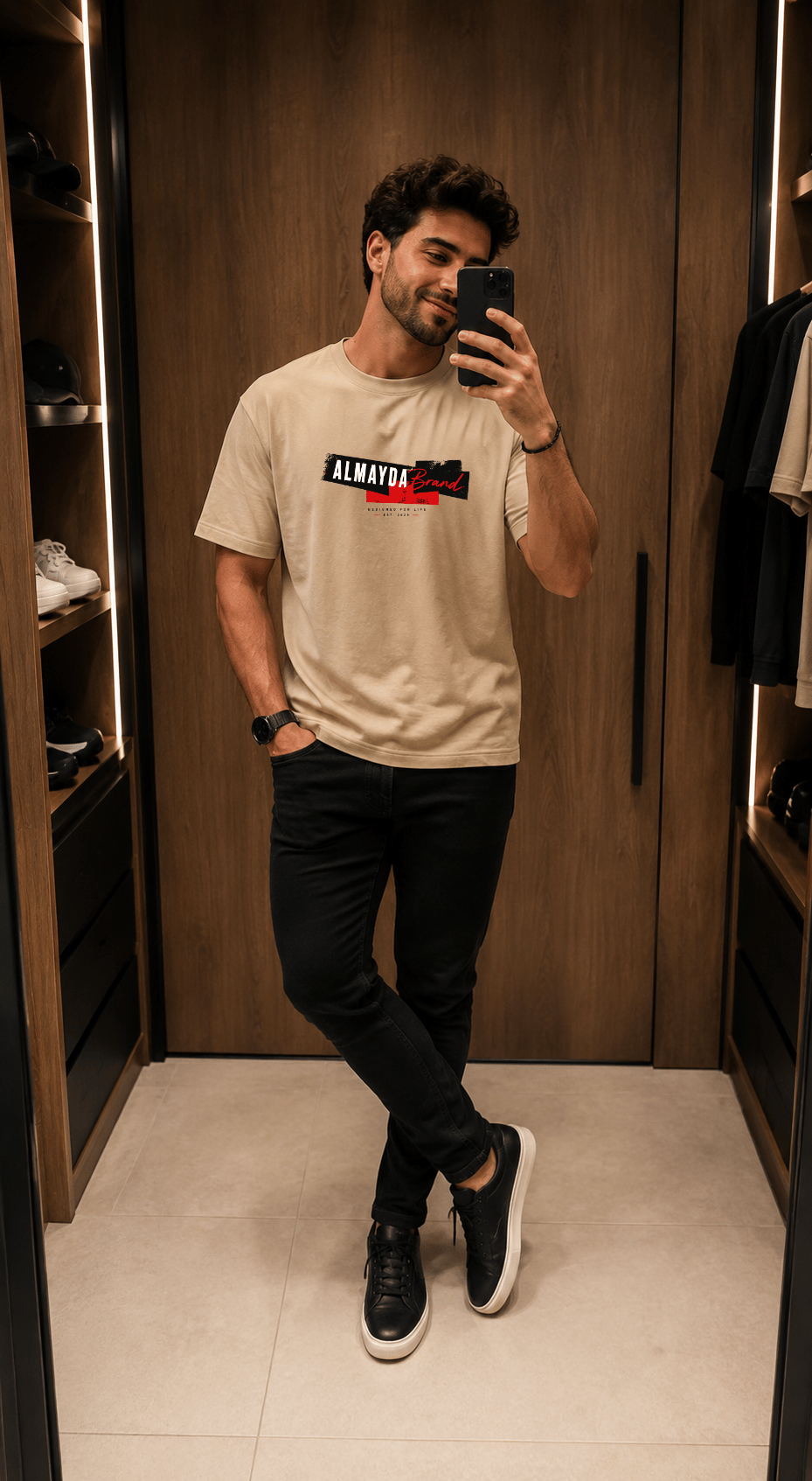 Camiseta Masculina Premium - Manga Curta Almayda Brand