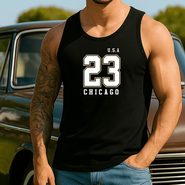 Camiseta Regata Masculina - U.S.A 23 Chicago