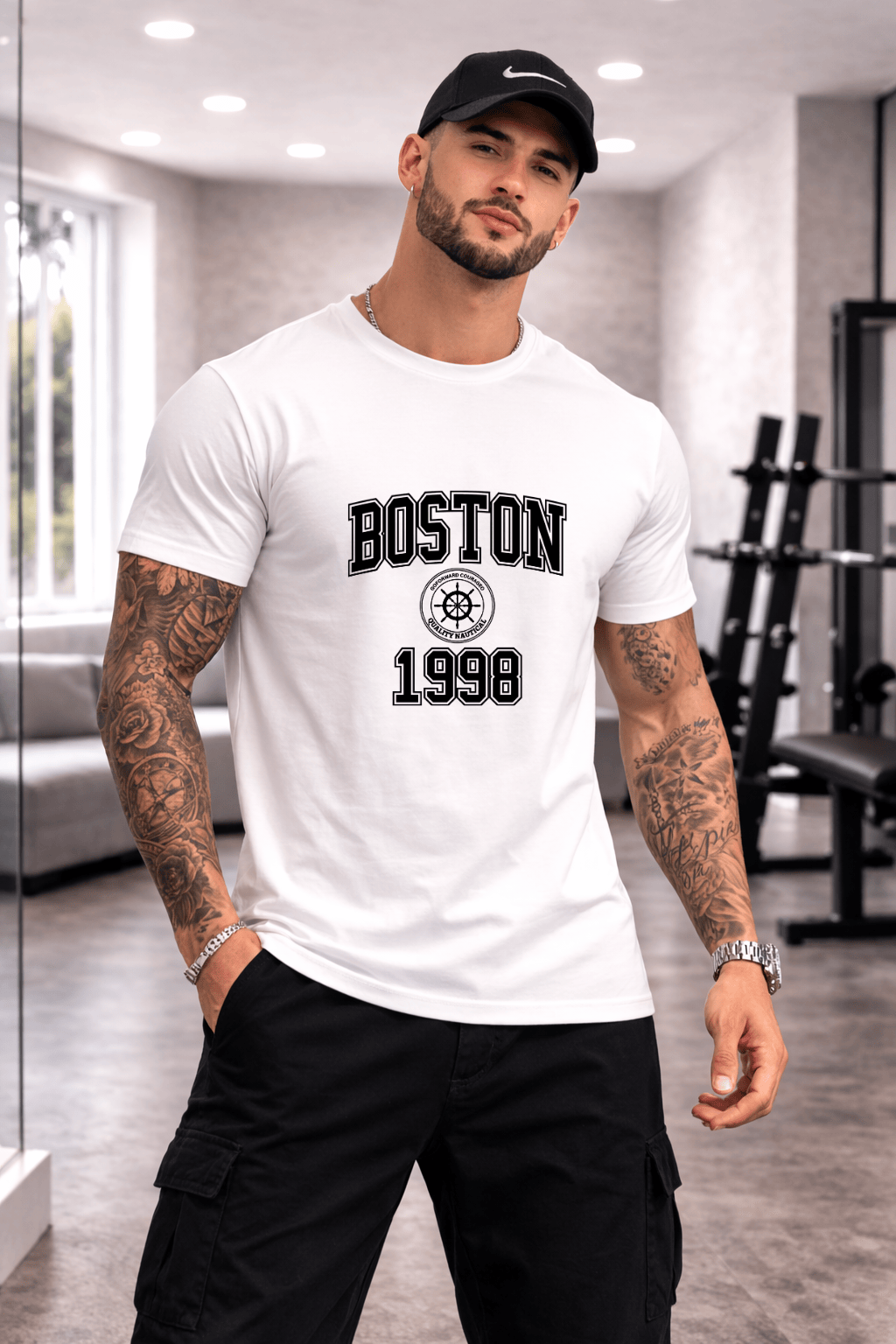 Camiseta Masculina Premium Manga Curta Tradicional  - Boston 1998