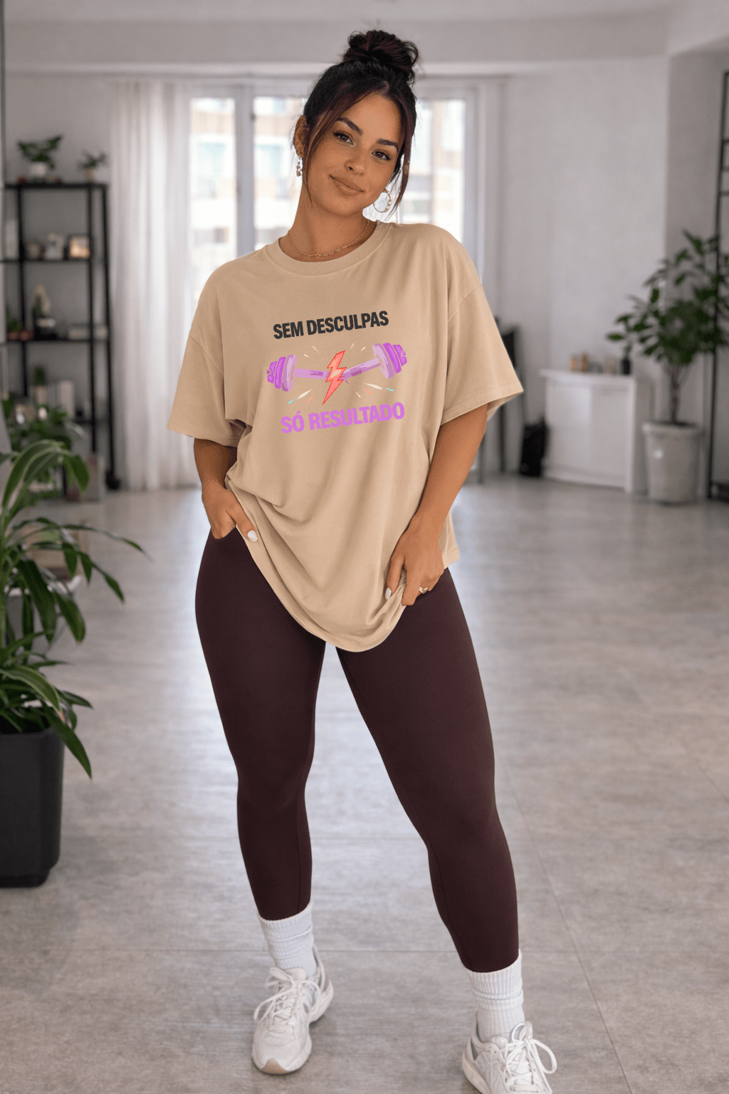 Camisetão Feminino Oversized - Sem Desculpas