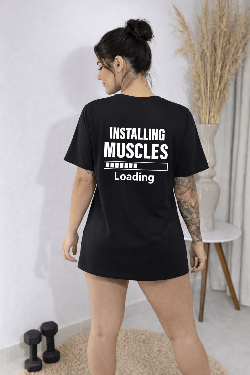 Camisetão Oversized Feminina -  Installing Muscles - As mais Vendidas